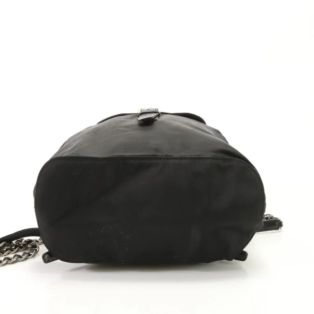 Prada Small Tessuto Backpack Bag with Chain B4821 - Picture 7 of 16